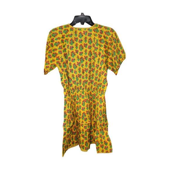 Maisic Womens BIB DETAILED ELASTIC WAIST MIN Casual, Yellow Combo, Size Small - Picture 6 of 6